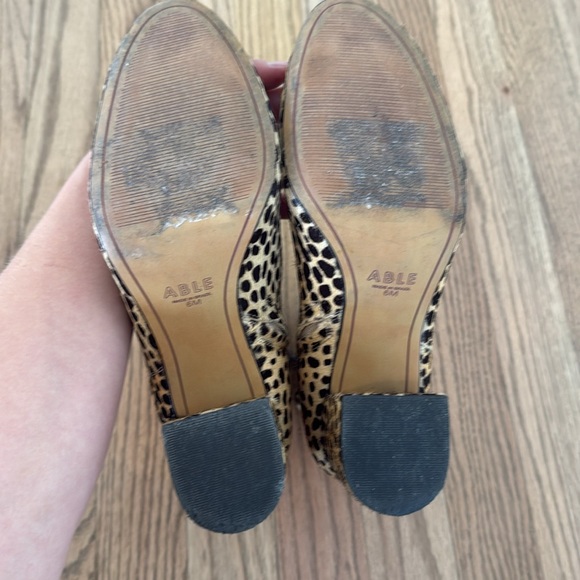 Able cheetah Print Heeled Zip Up Boots Size 6 - Picture 4 of 6